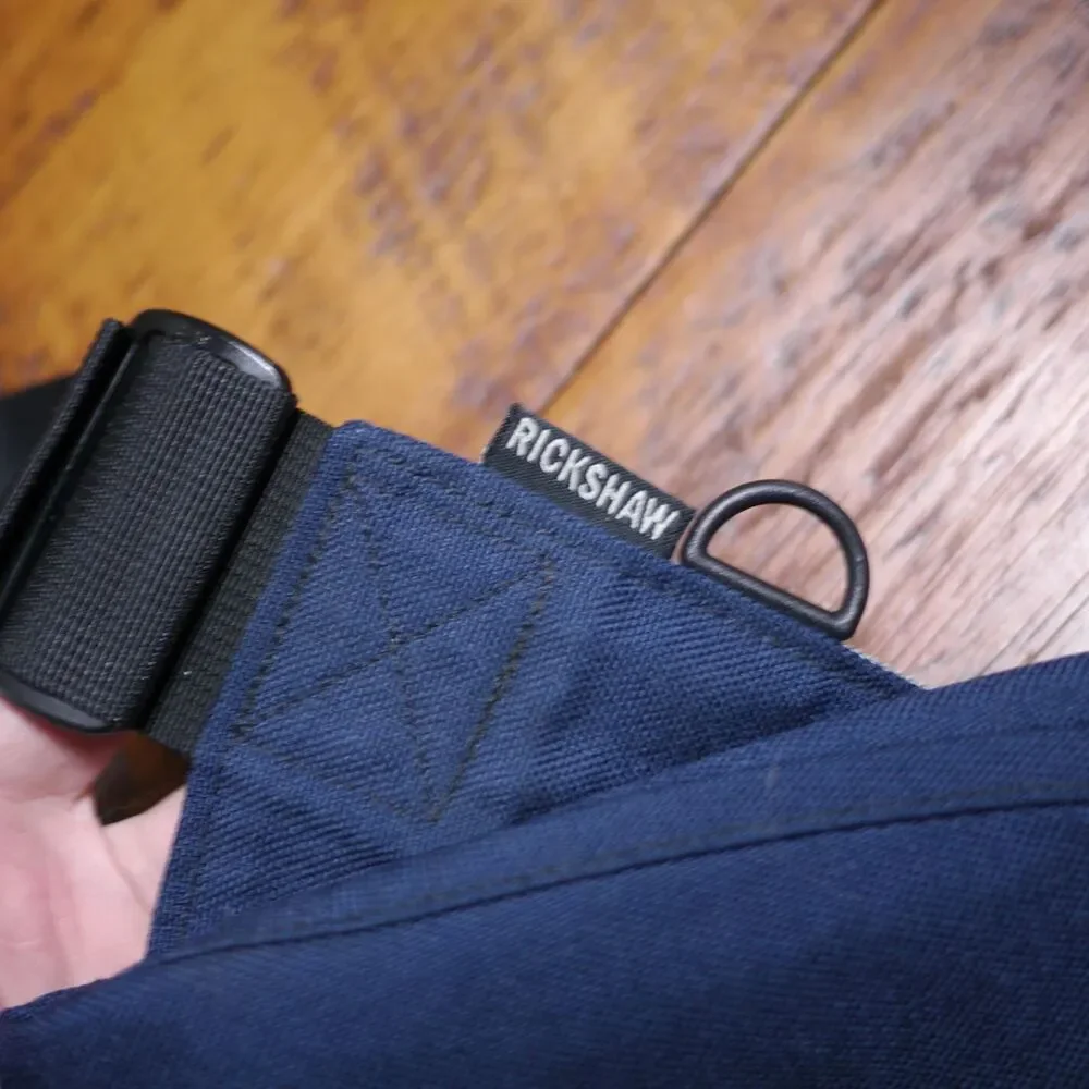 Genuine POPTECH Rickshaw Zero Messenger San Francisco Blue Nylon Shoulder Bag